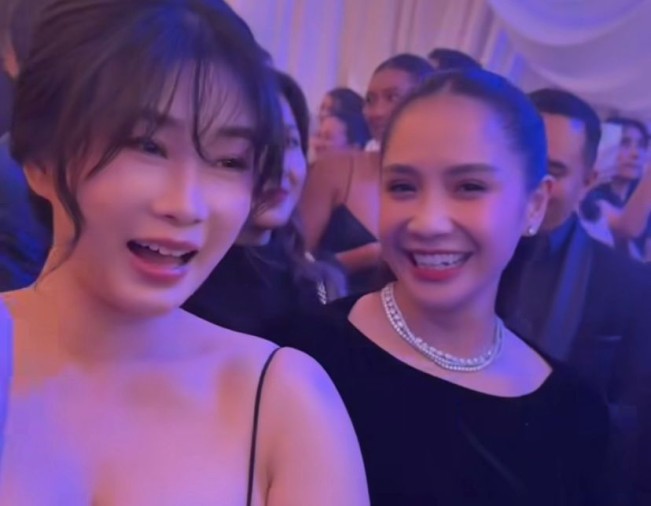 Nagita Slavina di Resepsi Luna Maya dan Maxime Bouttier (instagram)